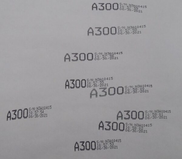 printed codes on a paper